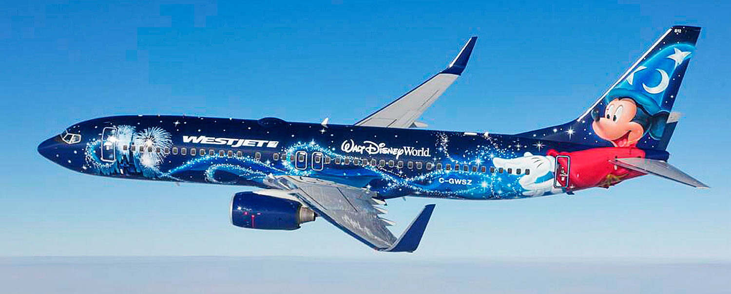 Westjet Walt Disney Plane – Vive Miami Magazine